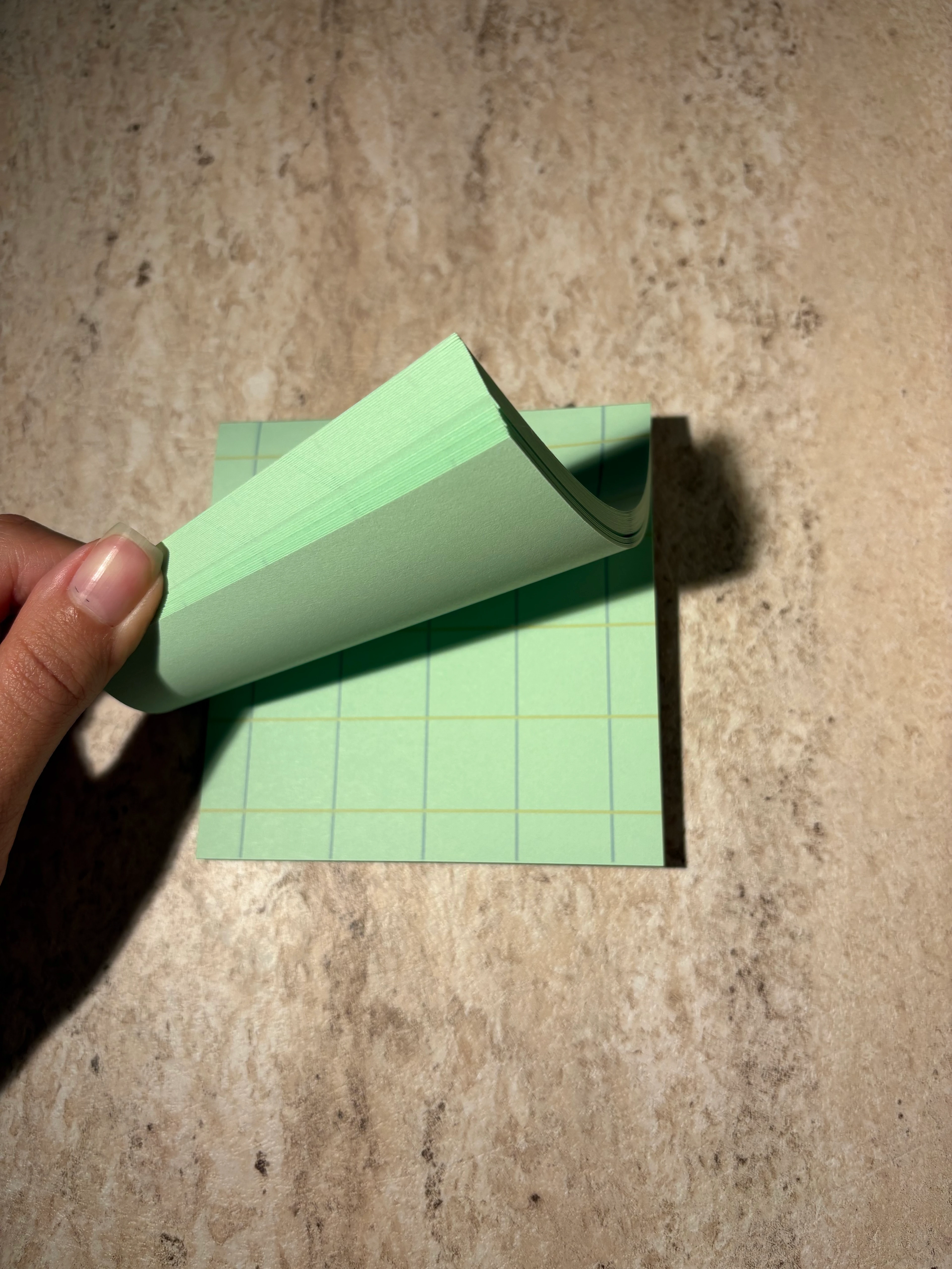 Yeşil Kareli Küçük Notepad