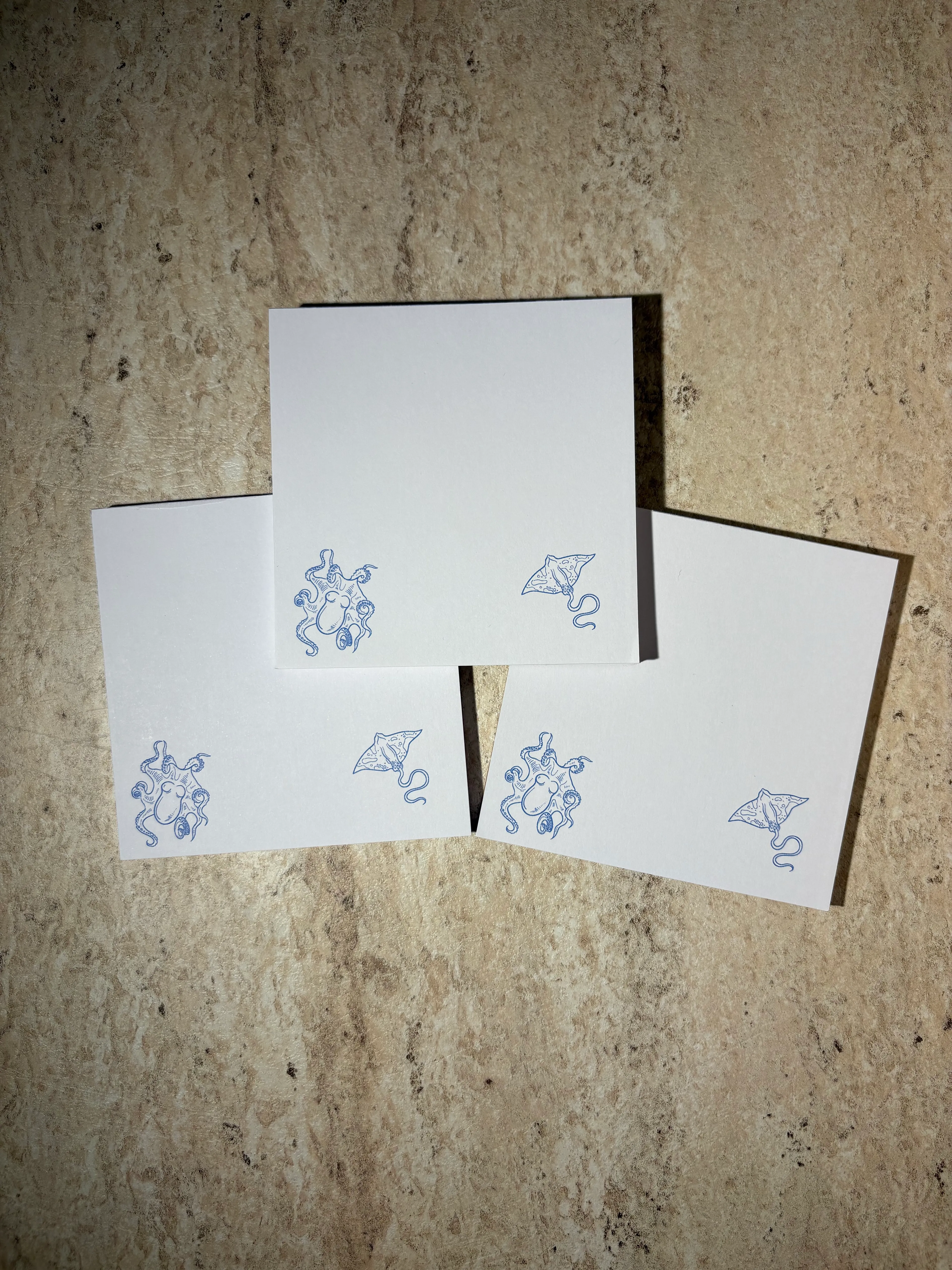 Koyu Mavi Deniz Temalı Notepad