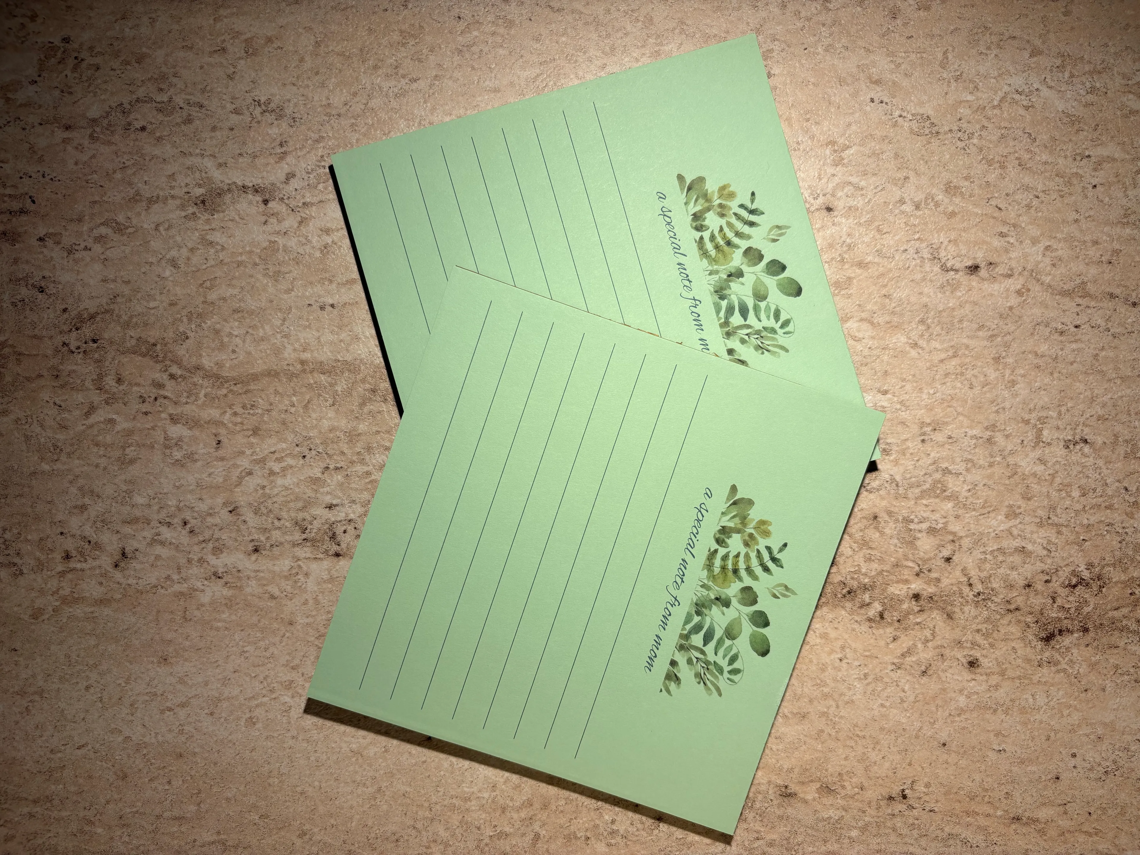Yeşil Special Notes From Mom Notepad