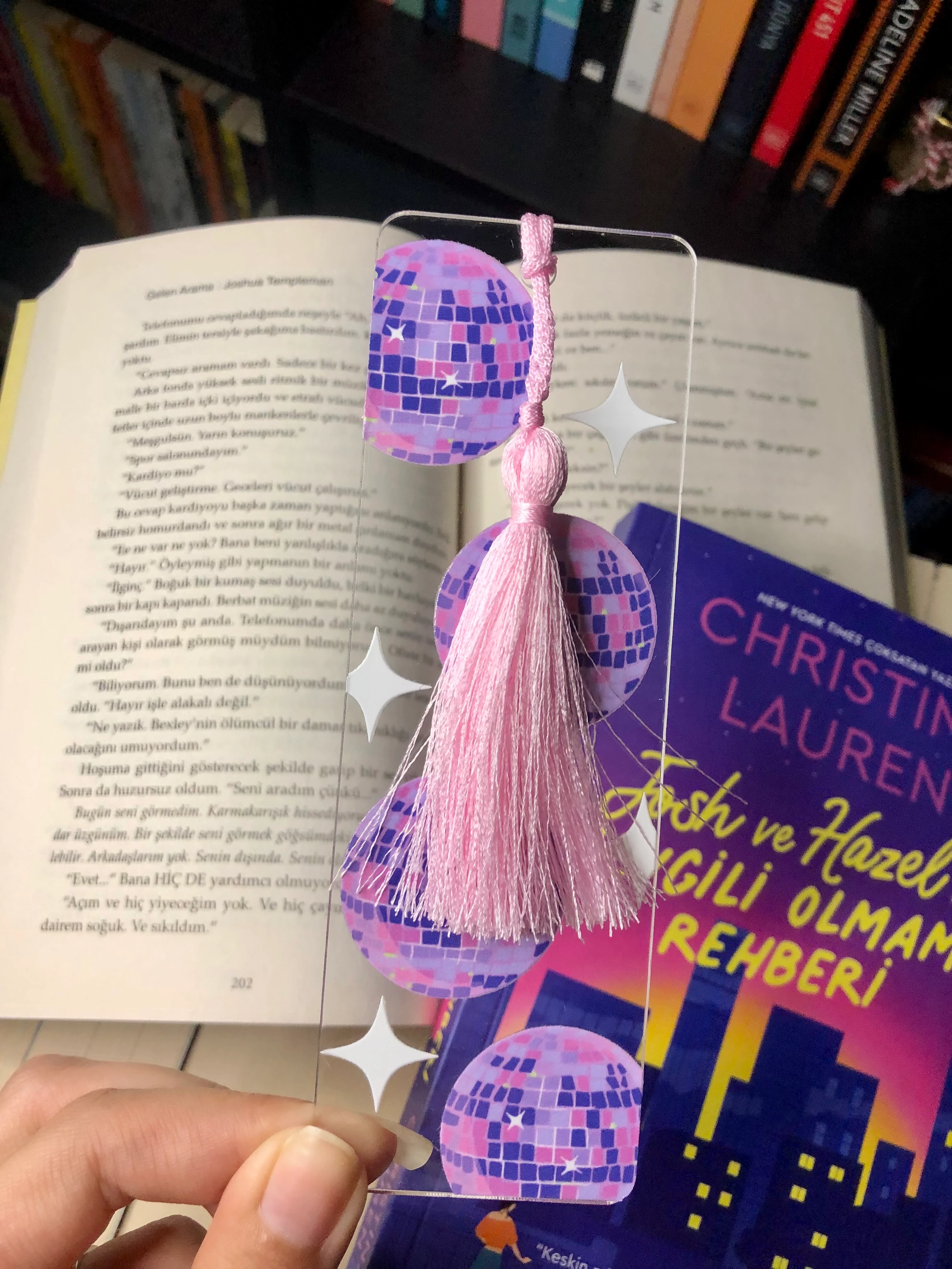 Disko Topu Pleksi Kitap Ayracı