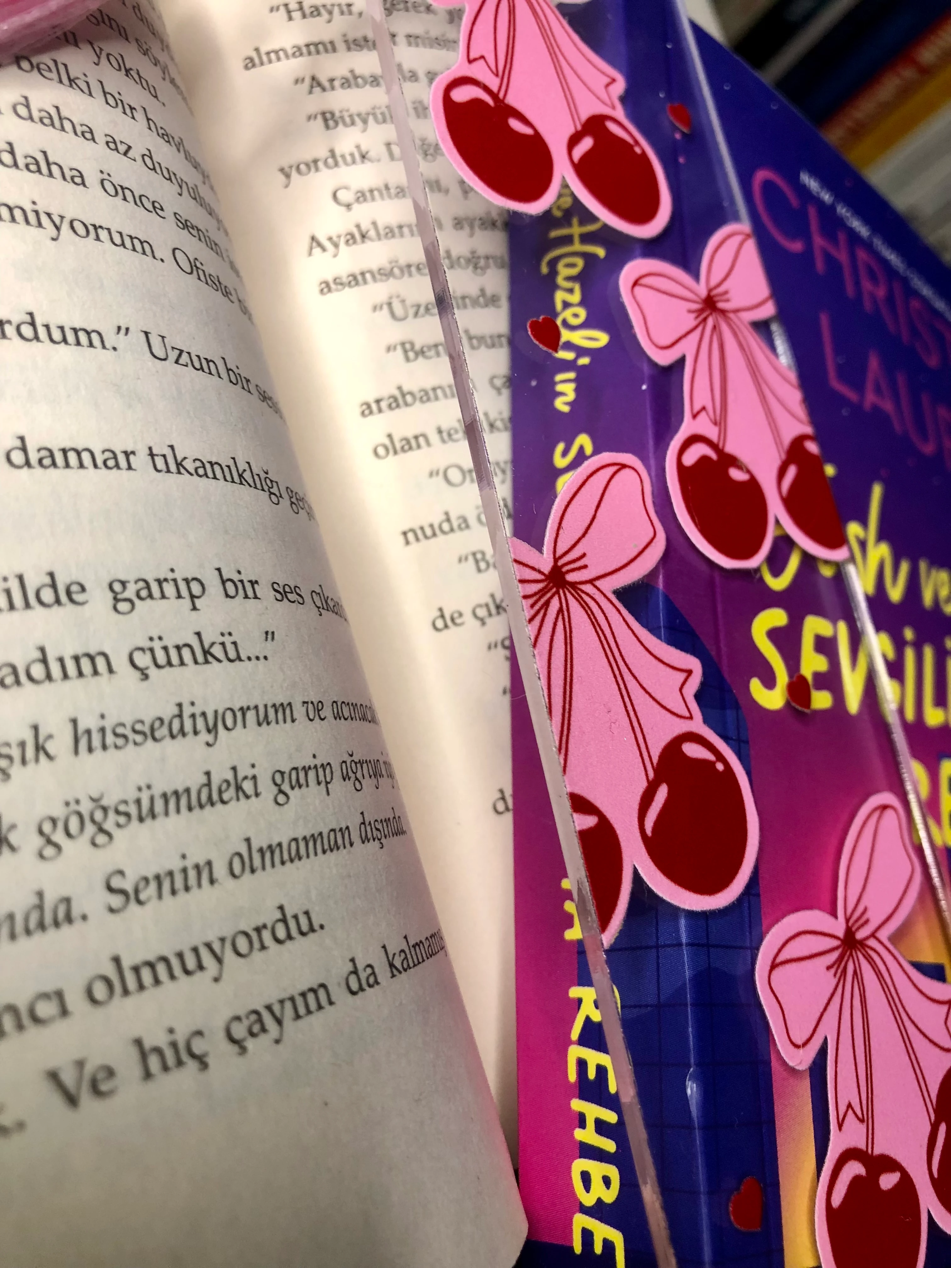 Kiraz Pleksi Kitap Ayracı