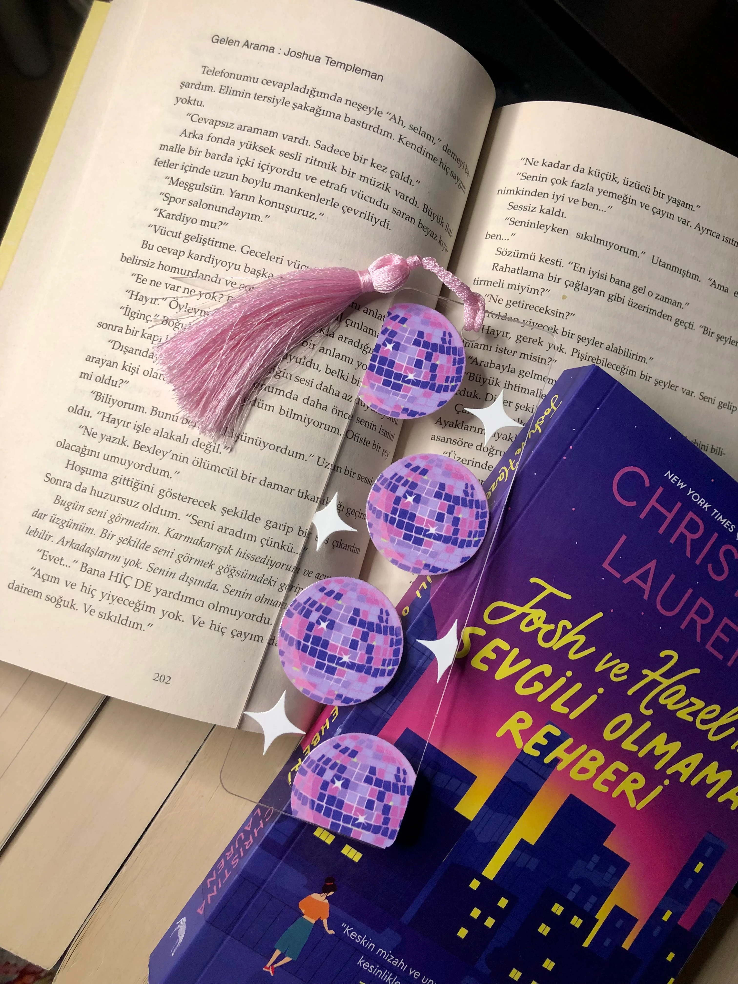 Disko Topu Pleksi Kitap Ayracı