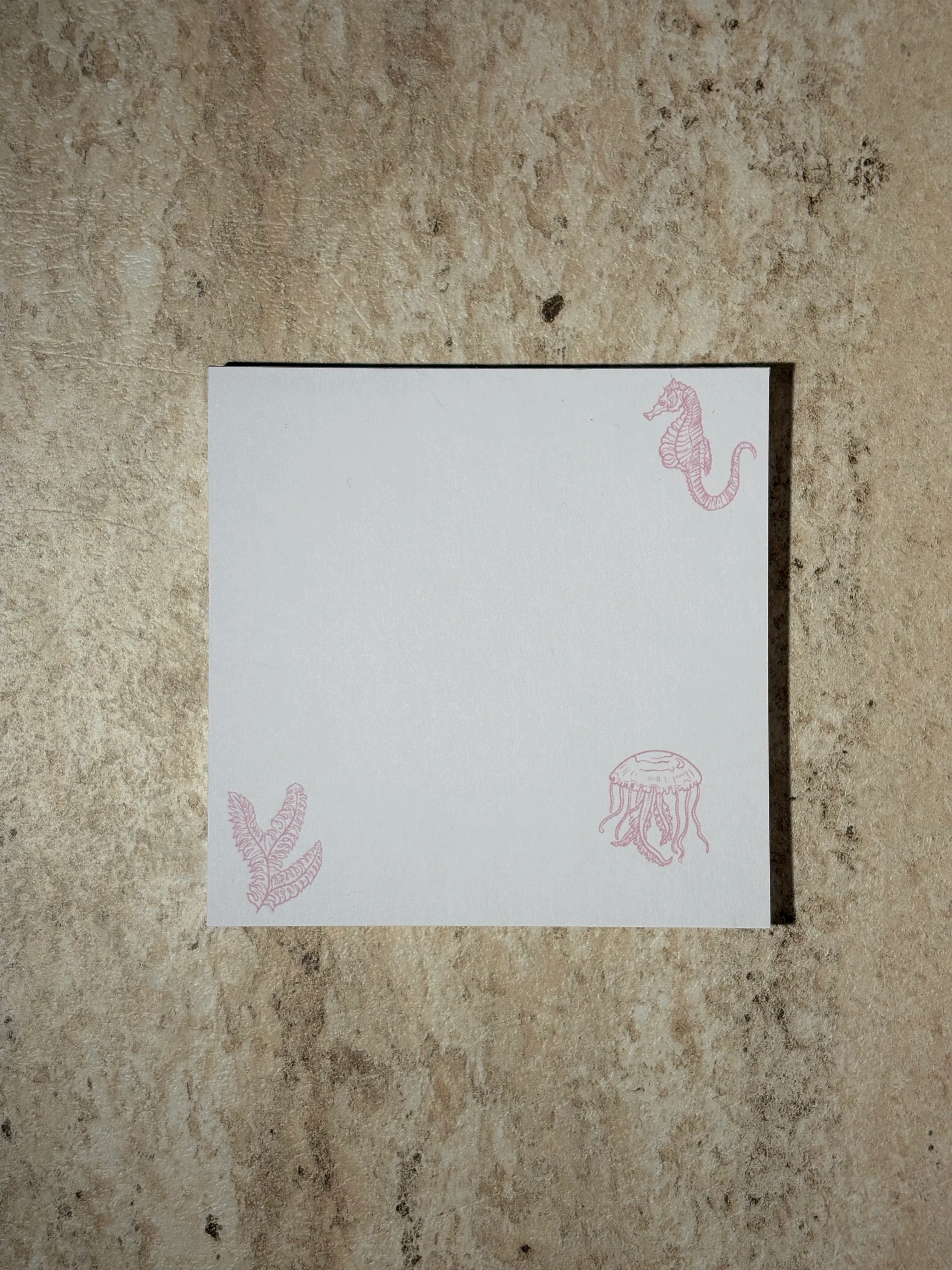 Pembe Deniz Temalı Notepad