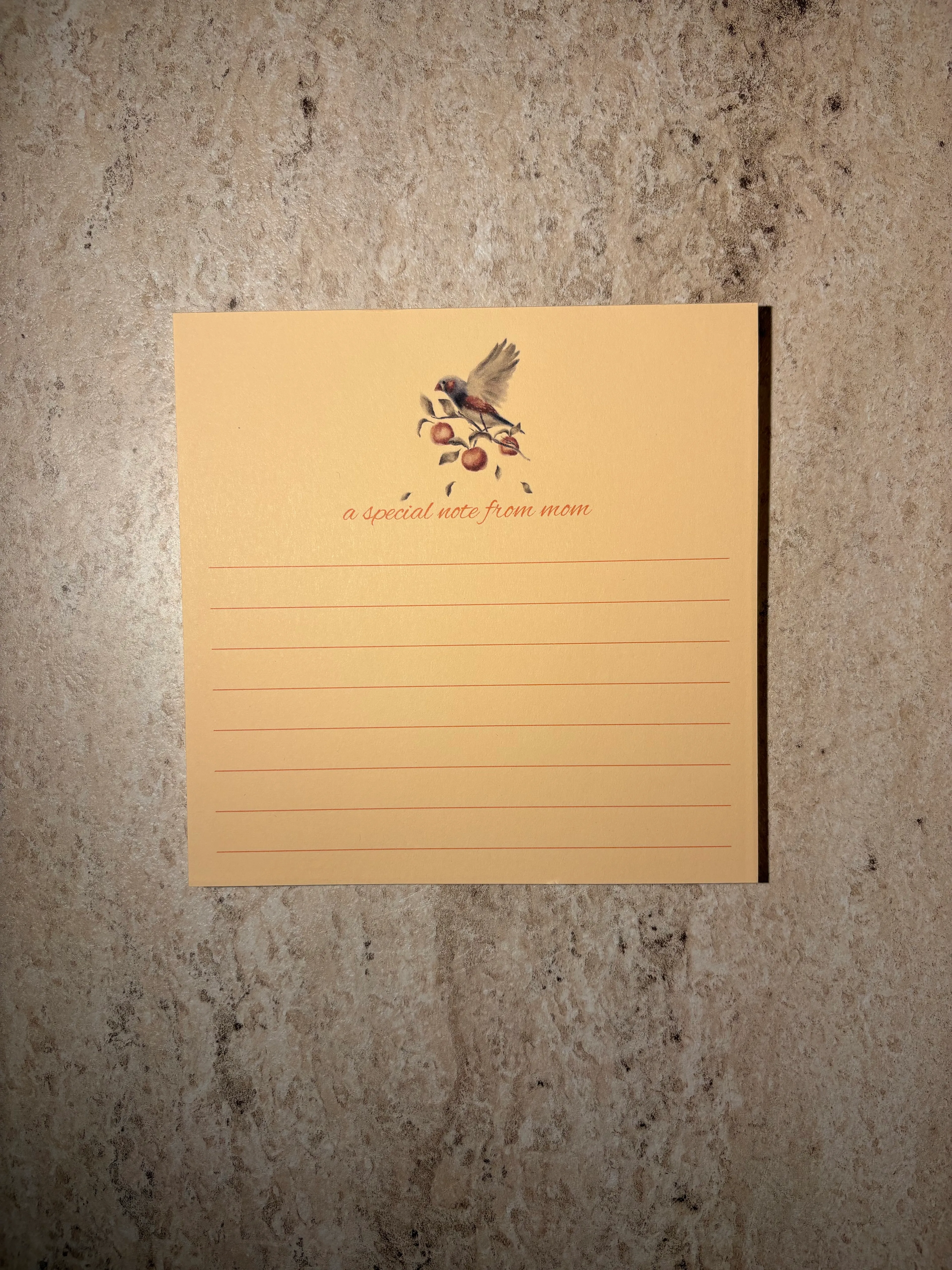 Turuncu Special Notes From Mom Notepad