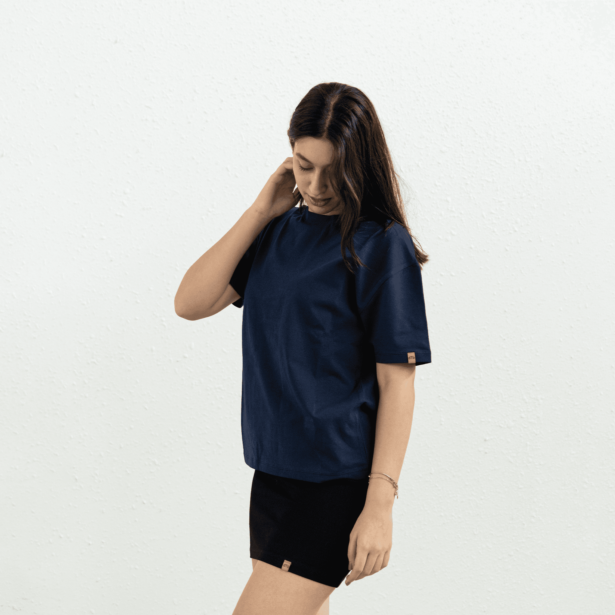 Unisex Relax Tişört - Lacivert