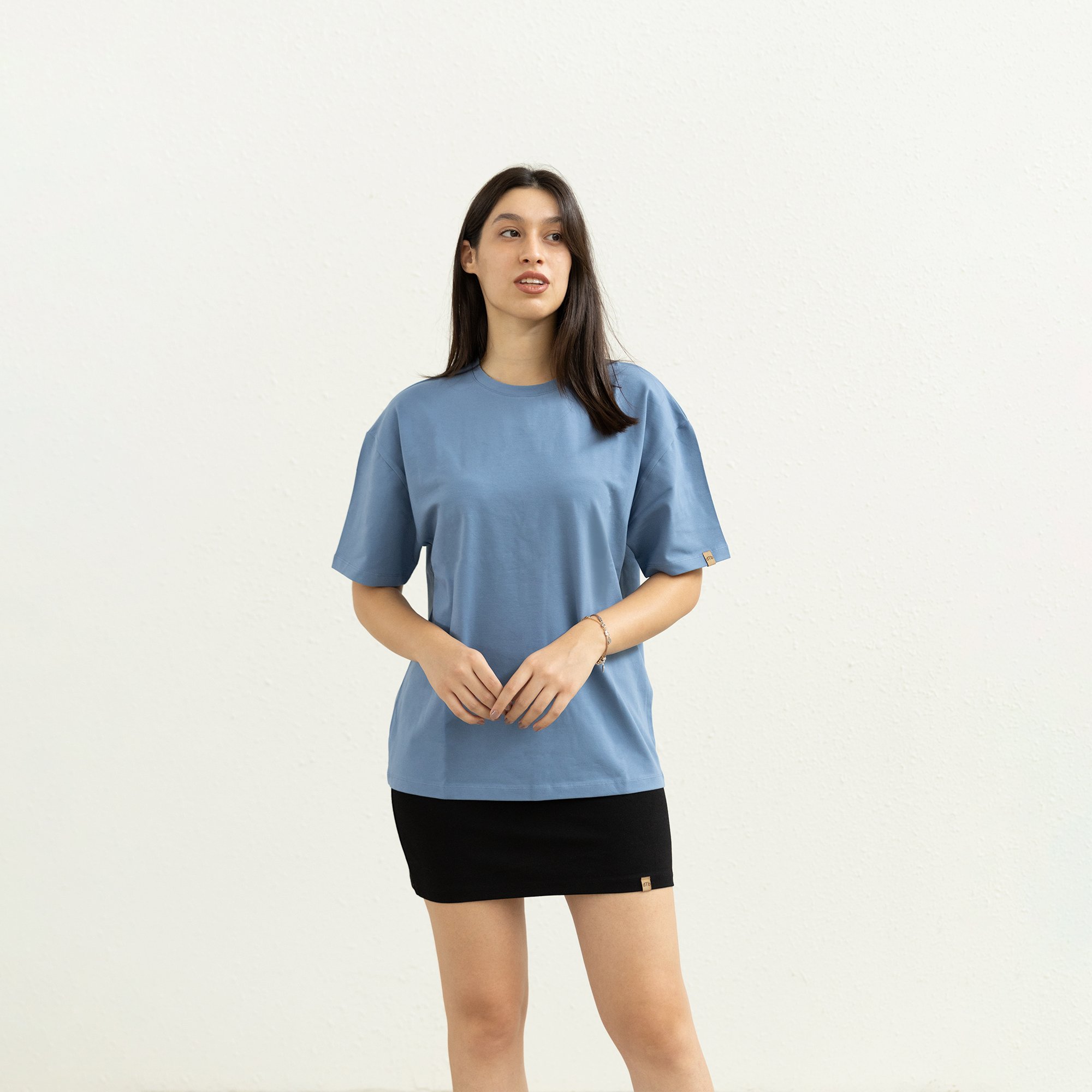 Unisex Relax Tişört - Gök Mavi