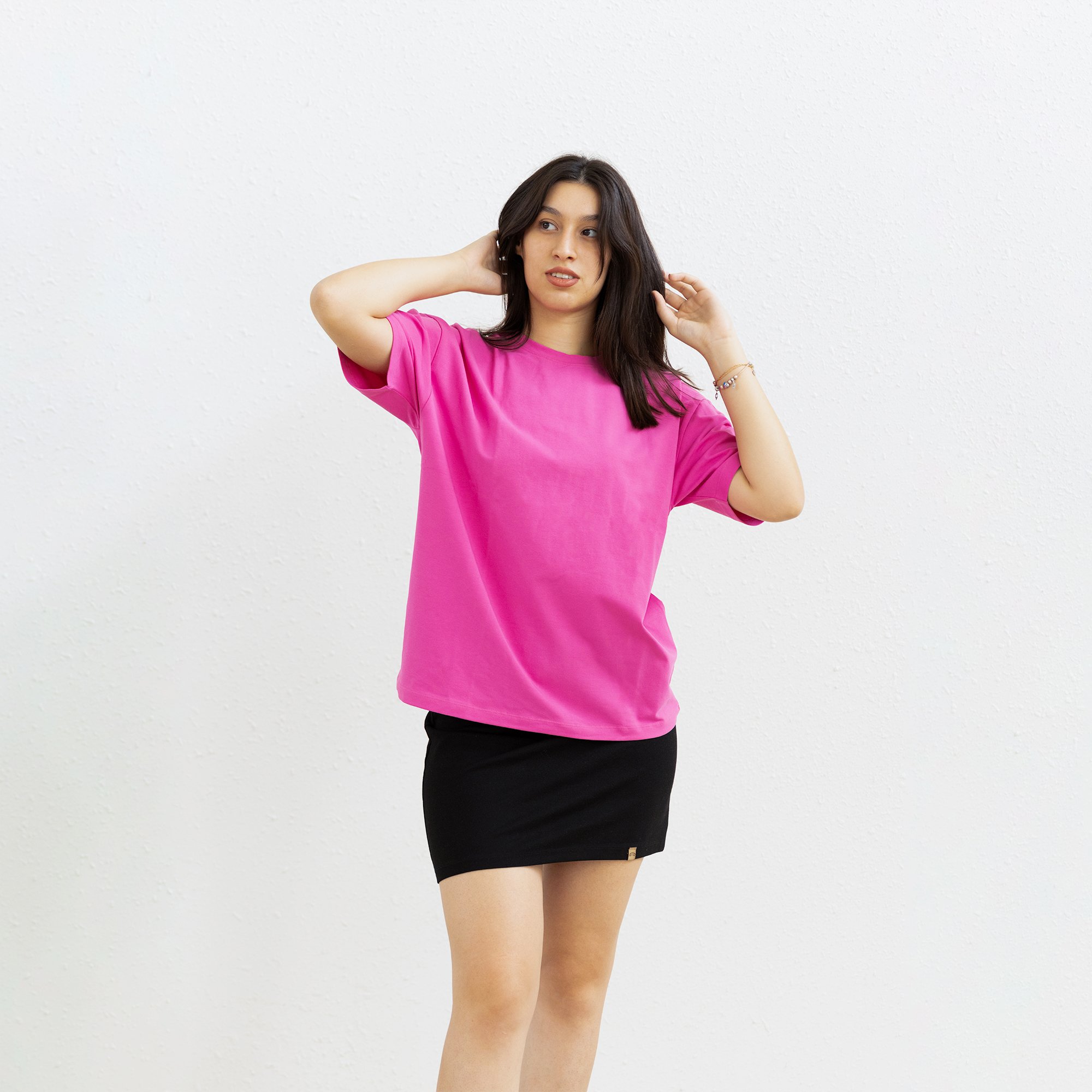 Unisex Relax Tişört - Pembe