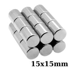 15x15mm Neodyum Güçlü Mıknatıs - Neodim Magnet