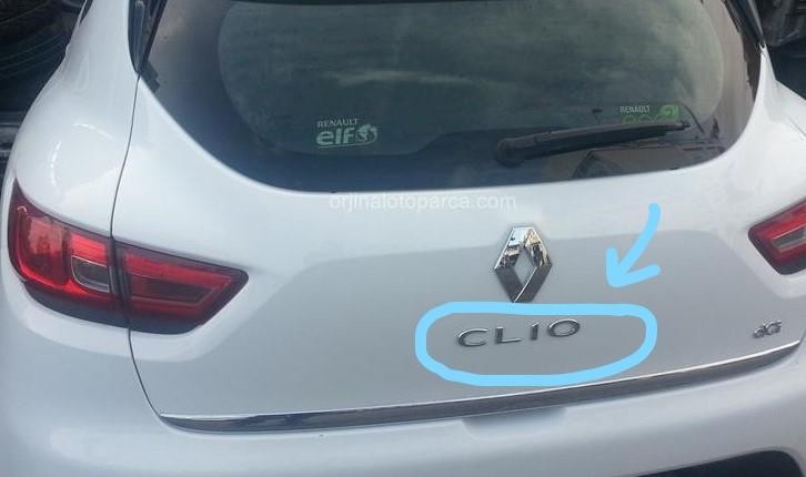 RENAULT CLIO IV  BAGAJ KAPUTU  CLIO YAZISI     908893003R