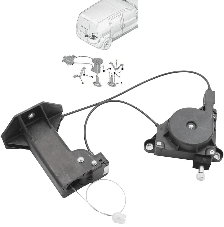 Citroen Nemo Peugeot Bipper Fiat Fiorino  Stepne Taşıyıcı Mekanizması  Oem: 51910321