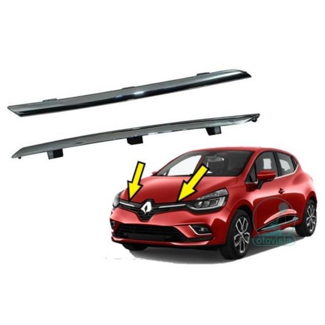 Renault Clio 4 Ön Panjur Çıtası Nikelajlı Sağ Sol 620723341R