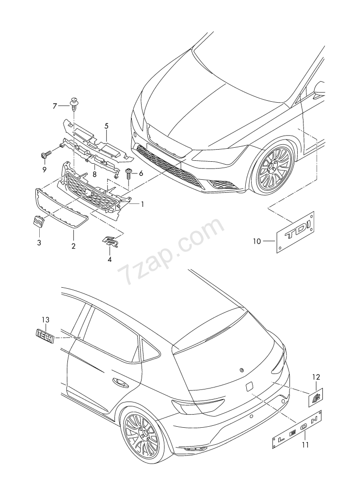 ÖN PANJUR İÇ BRAKET DEFLEKTÖR SEAT      5F0853692