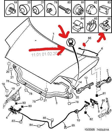 PEUGEOT 407 Kaput Dayama SEGMANI 2004 - 2011(792834)