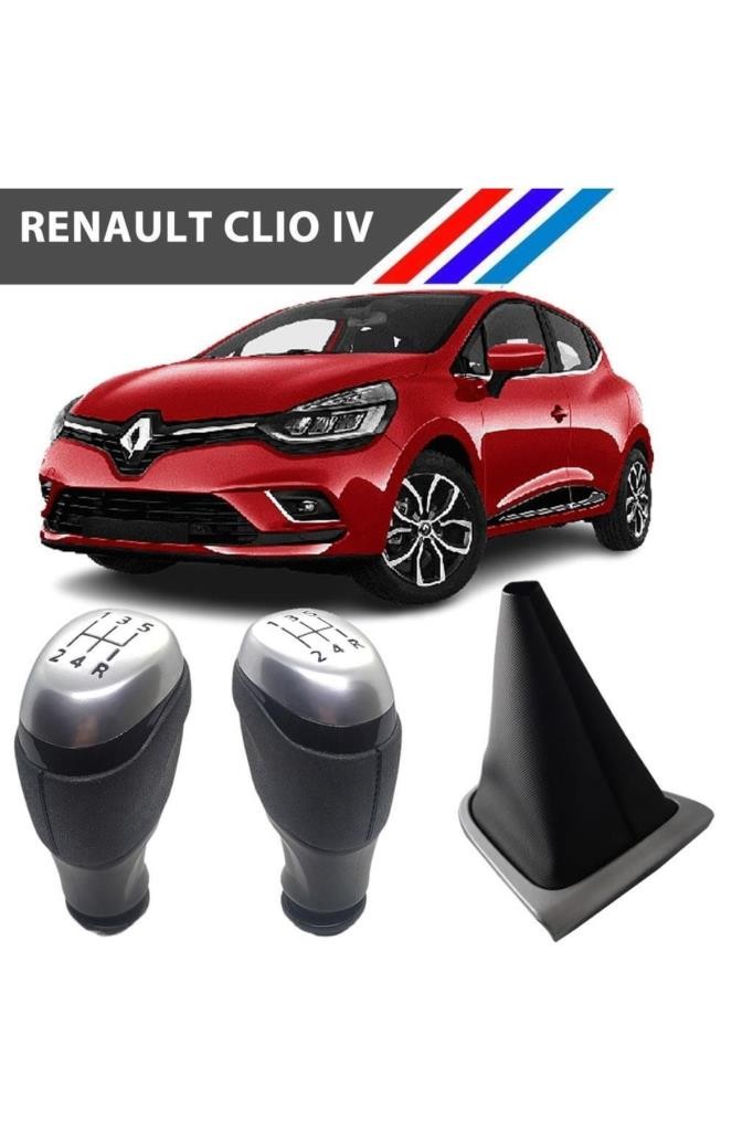 Renault Clio 4 ( Manuel  ) için Vites Körük Seti Gri Çerçeveli