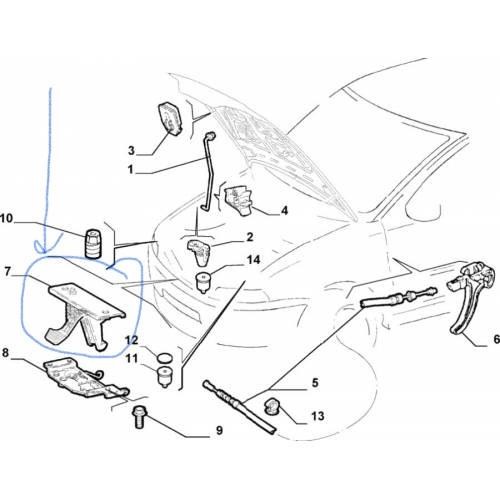 FIAT PALIO Ön Kaput Kilit 1996 - 2012 (46762474)