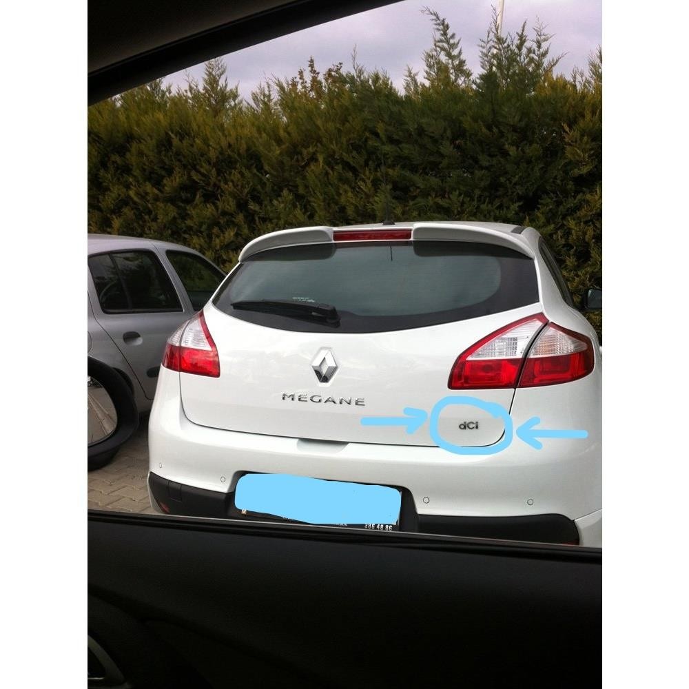 RENAULT MEGANE 3 FLUENCE CLIO IV BAGAJ DCI YAZISI    908894256R