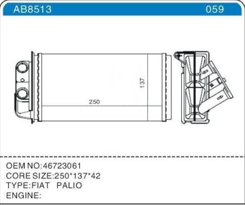 FIAT ALBEA Kalorifer Radyatörü 2002 - 2013       46723061