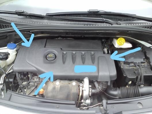 Peugeot Citroen 1.4 Dizel  Motor Üst Koruma Kapağı  013742