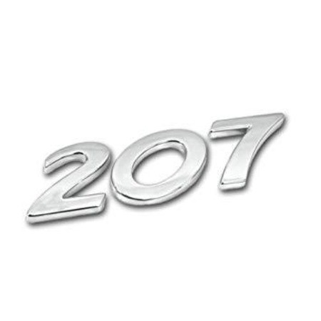 PEUGEOT 207 - BAGAJ KAPUTU  ÜZERİ 207  YAZISI ve ASLAN ARMASI