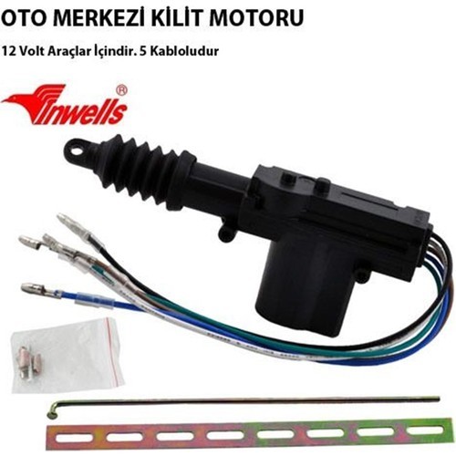 Merkezi Kilit Motoru Tek Motor 5 Kablo  ( Ön Kapı )