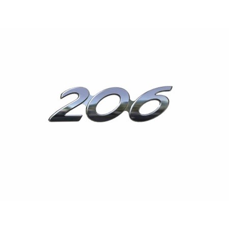 PEUGEOT 206 ARKA 206 YAZISI (1998 - 2008 )       8663.XV