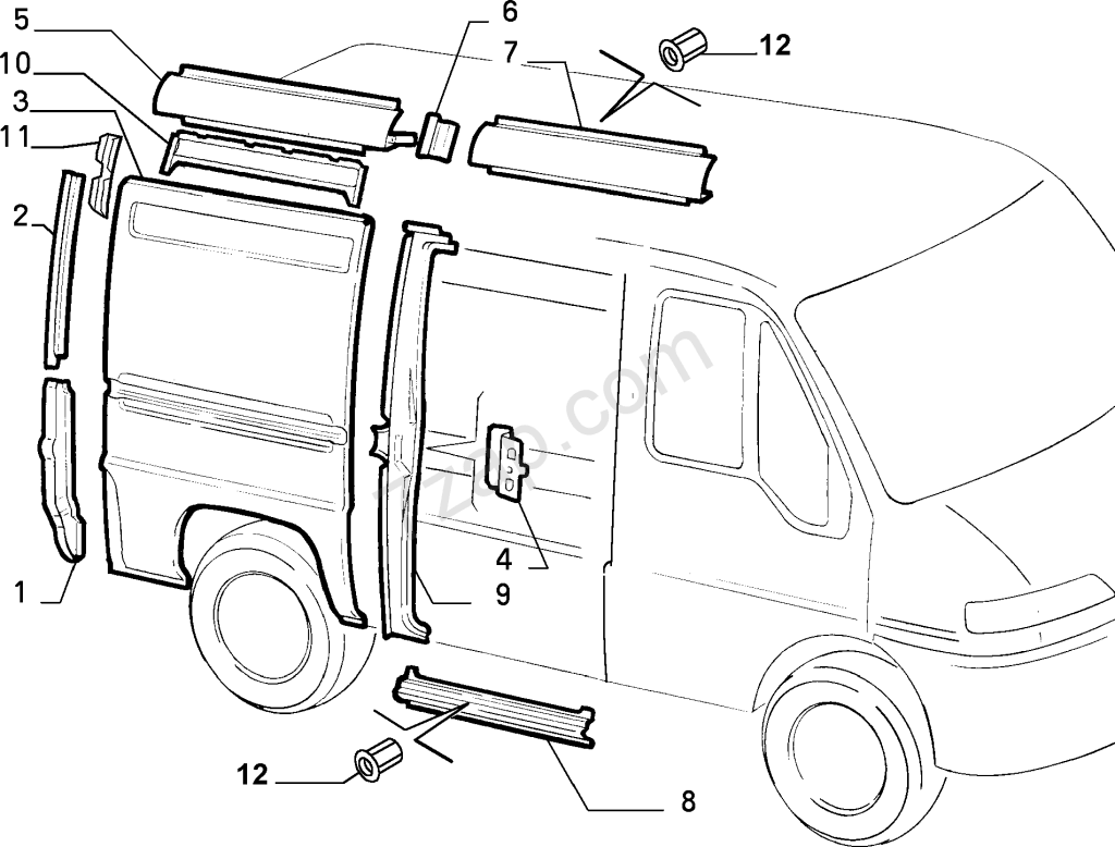 FIAT DUCATO KAPI ALT SACI 1341406080