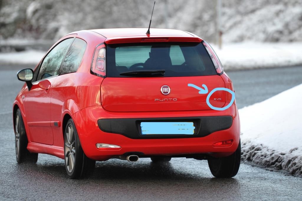 FIAT PUNTO EVO Bagaj Kaput Yazı/Arma 2009 - 2011
