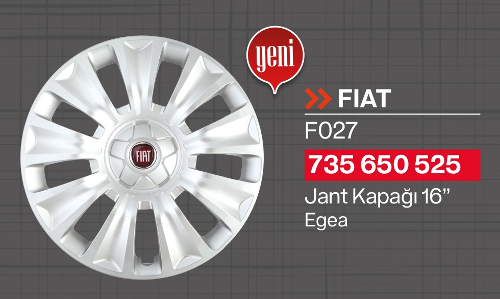 FIAT EGEA JANT KAPAĞI -1 ADET (  FIAT EGEA) 16 JANT  735650525