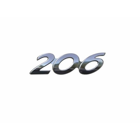 PEUGEOT 206 ARKA 206 YAZISI -ASLAN ARMASI ve PEUGEOT YAZISI SET
