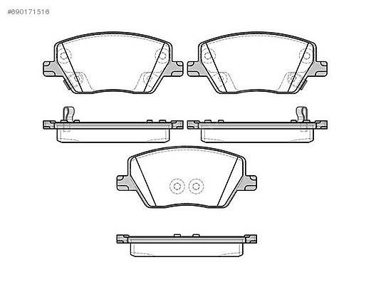 Fiat Egea Ön Fren Balata Takımı 1,3/1,4/1,6       77367910