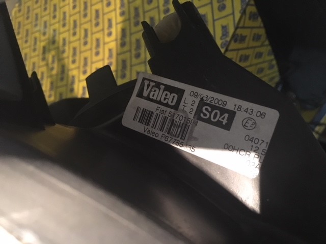 FIAT GRANDE PUNTO SAG ÖN FAR (05-09 ARASI) VALEO 51701594