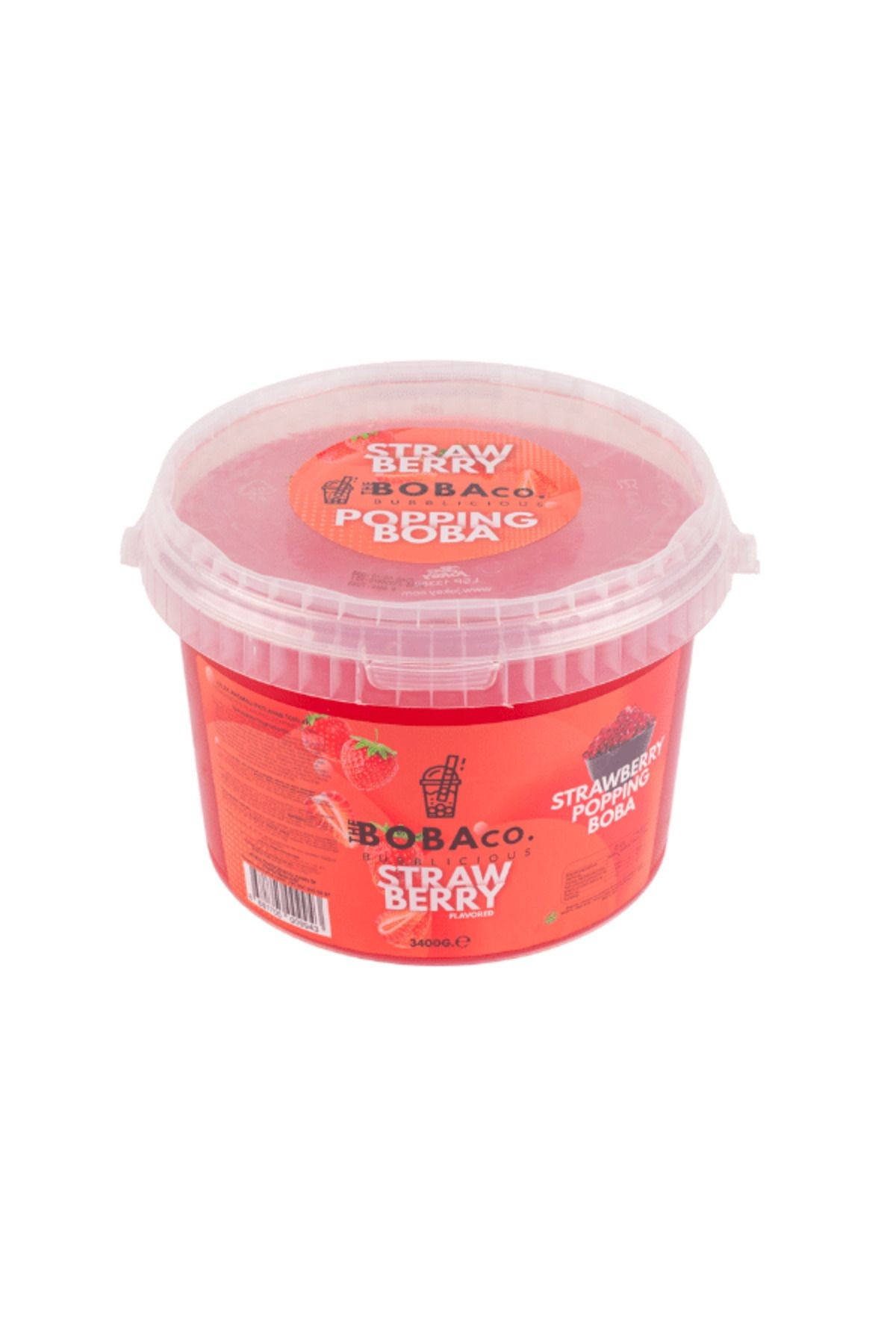 Çilek Aromalı Bubble Tea Boba 3,4kg | The Boba Co.