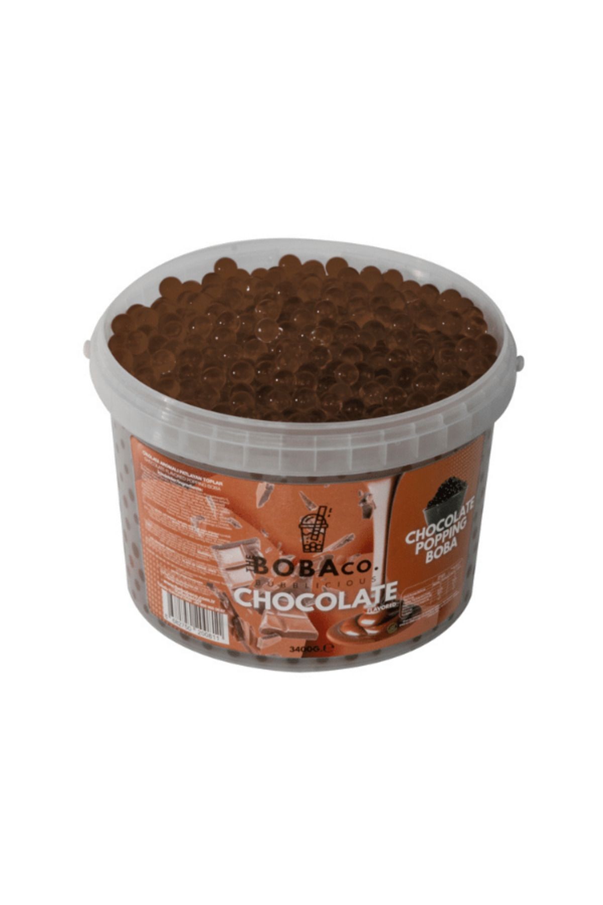 Çikolata Aromalı Bubble Tea Popping Boba 3,4kg | The Boba Co.