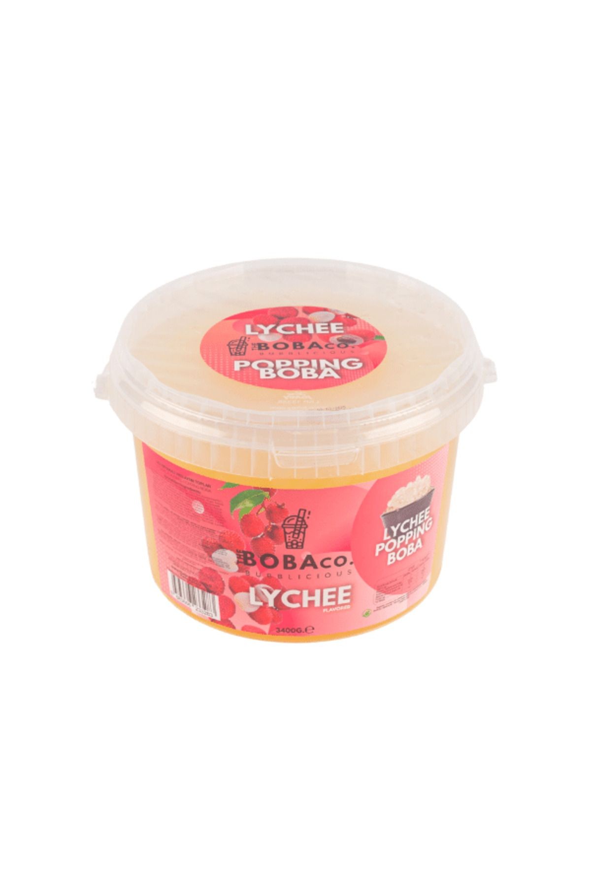 Liçi Aromalı Bubble Tea Boba 3,4Kg | The Boba Co.