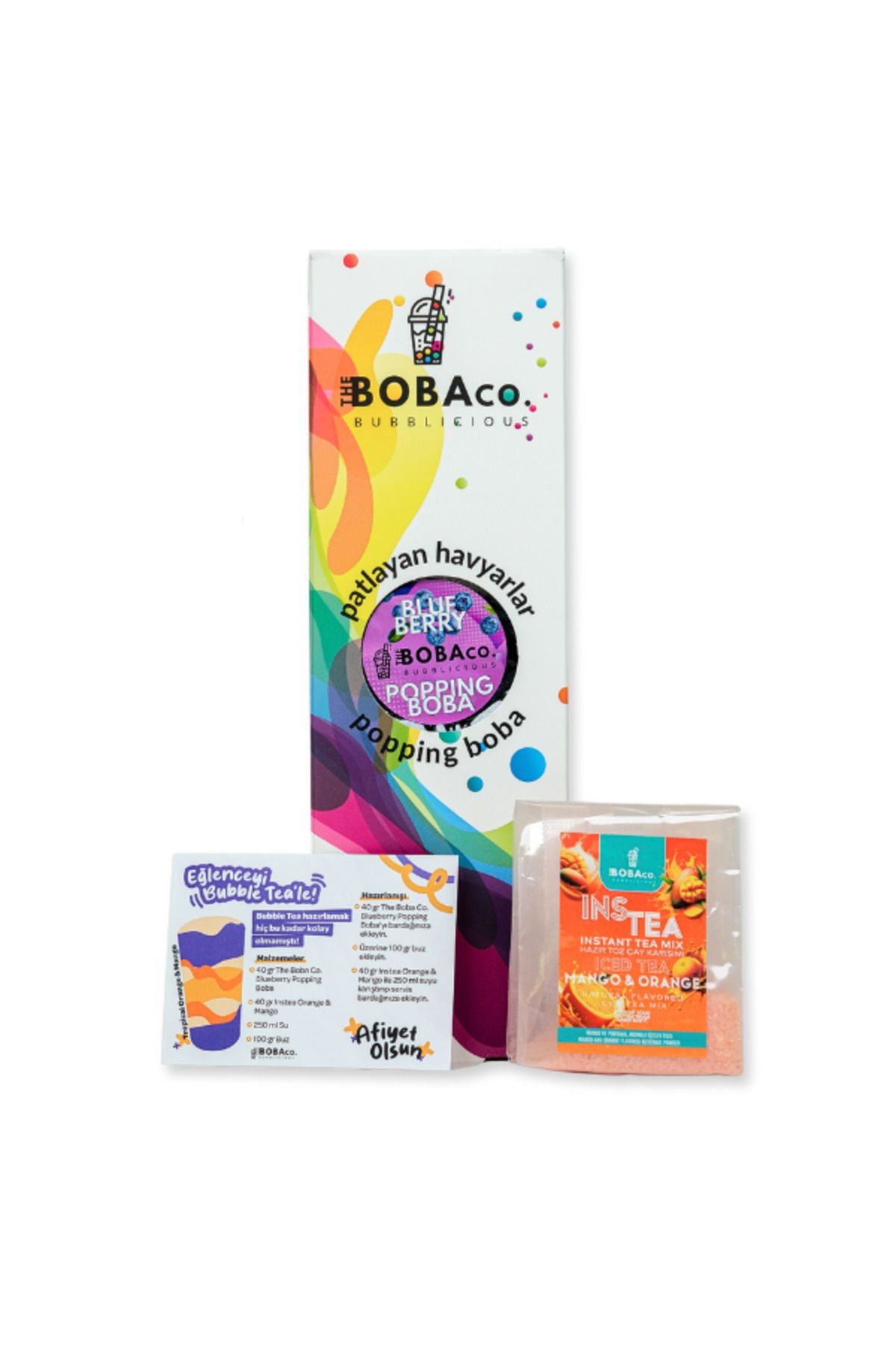 Bubble Tea Tarif Display Set Avantaj Paketi | 4x3