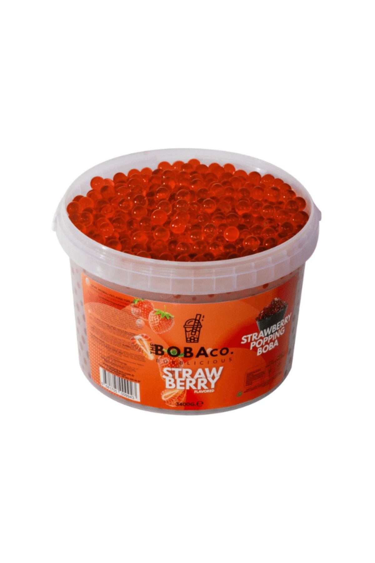 Çilek Aromalı Bubble Tea Boba 3,4kg | The Boba Co.
