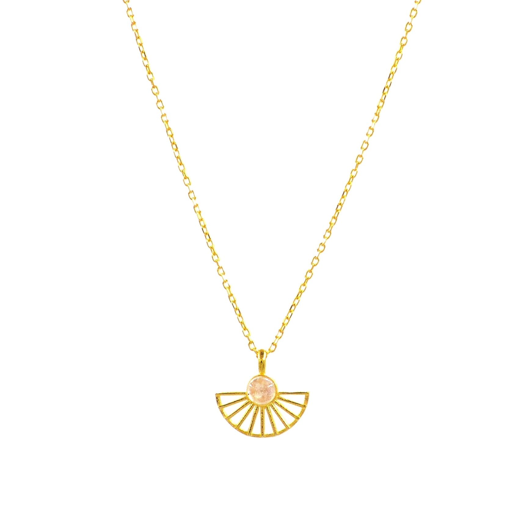 The Sunrise Fan Necklace
