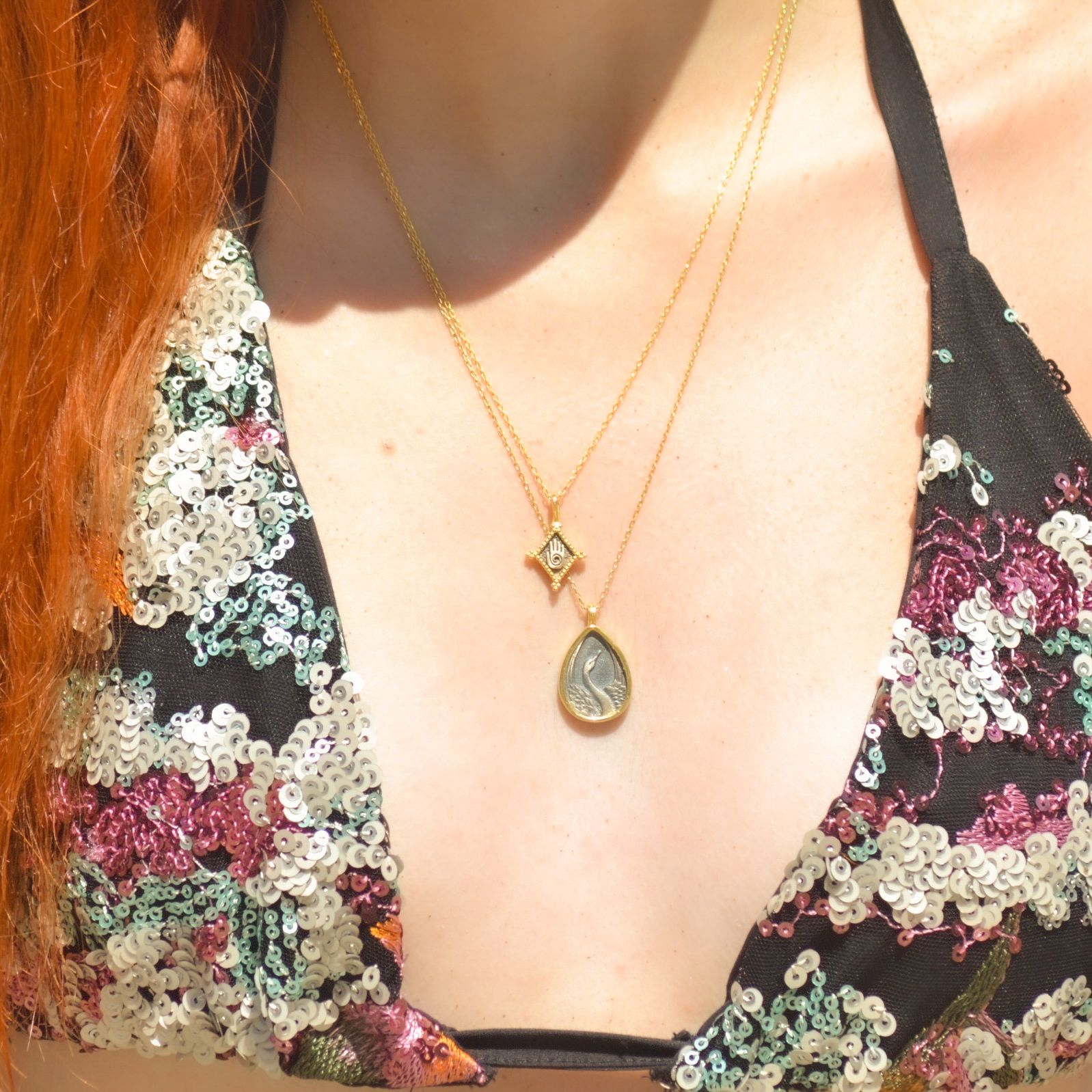 The Ancient Hamsa Hand Necklace 2