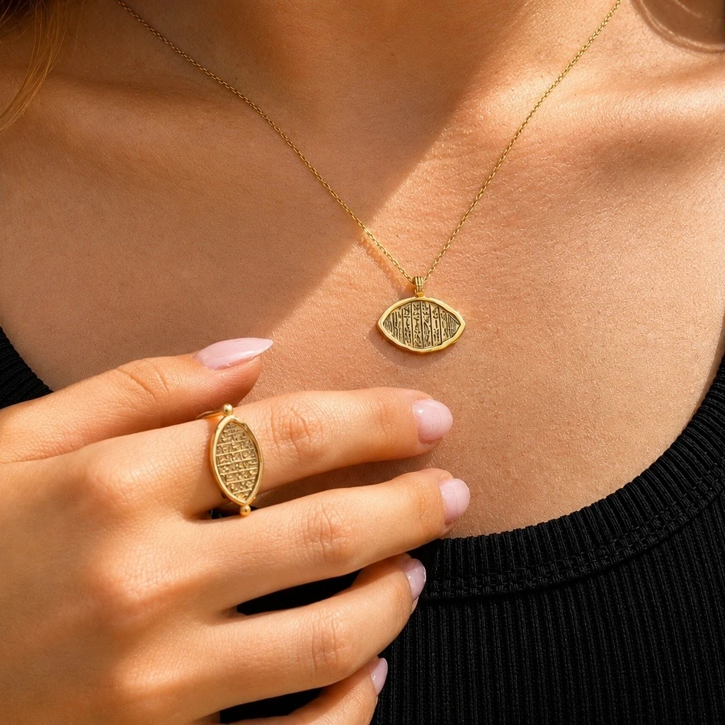 The Golden Glyph Necklace 2