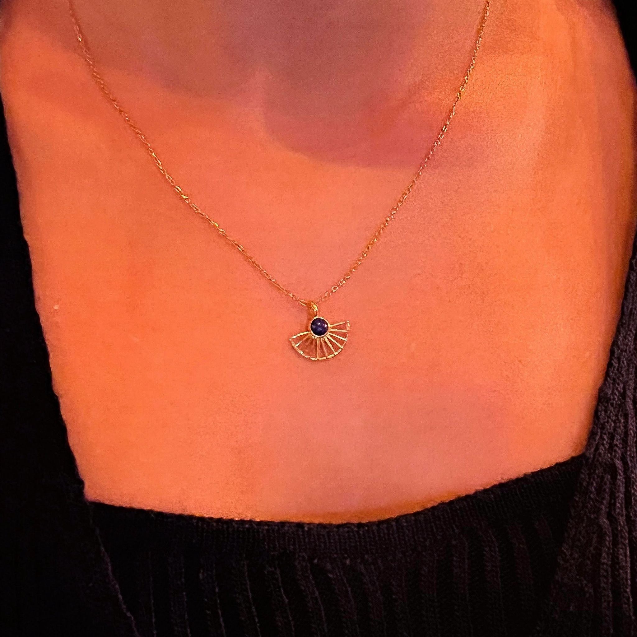 The Sunrise Fan Necklace