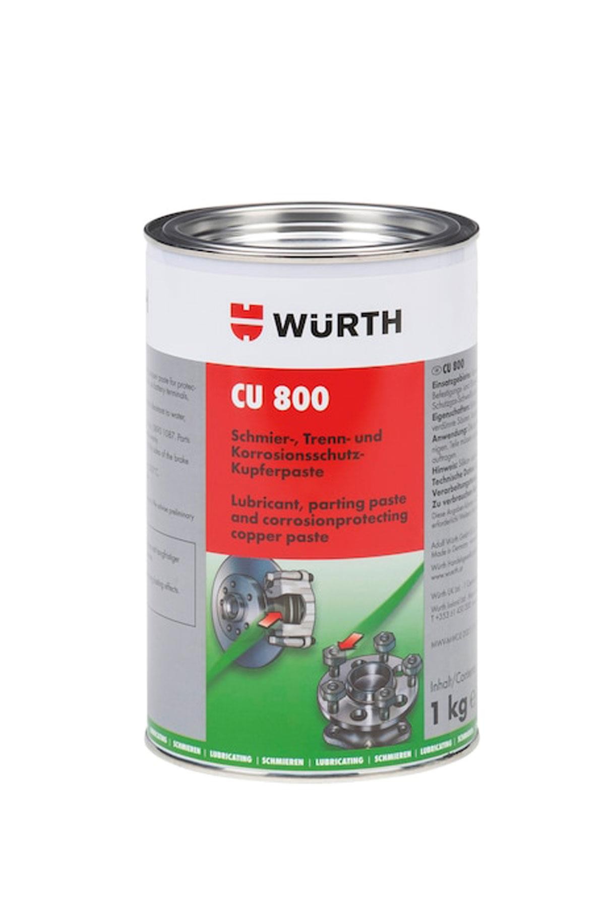 Würth CU800 Yağlayıcı Ayırıcı ve Korozyon Önleyici Sarı 1000ml Bakır Pasta