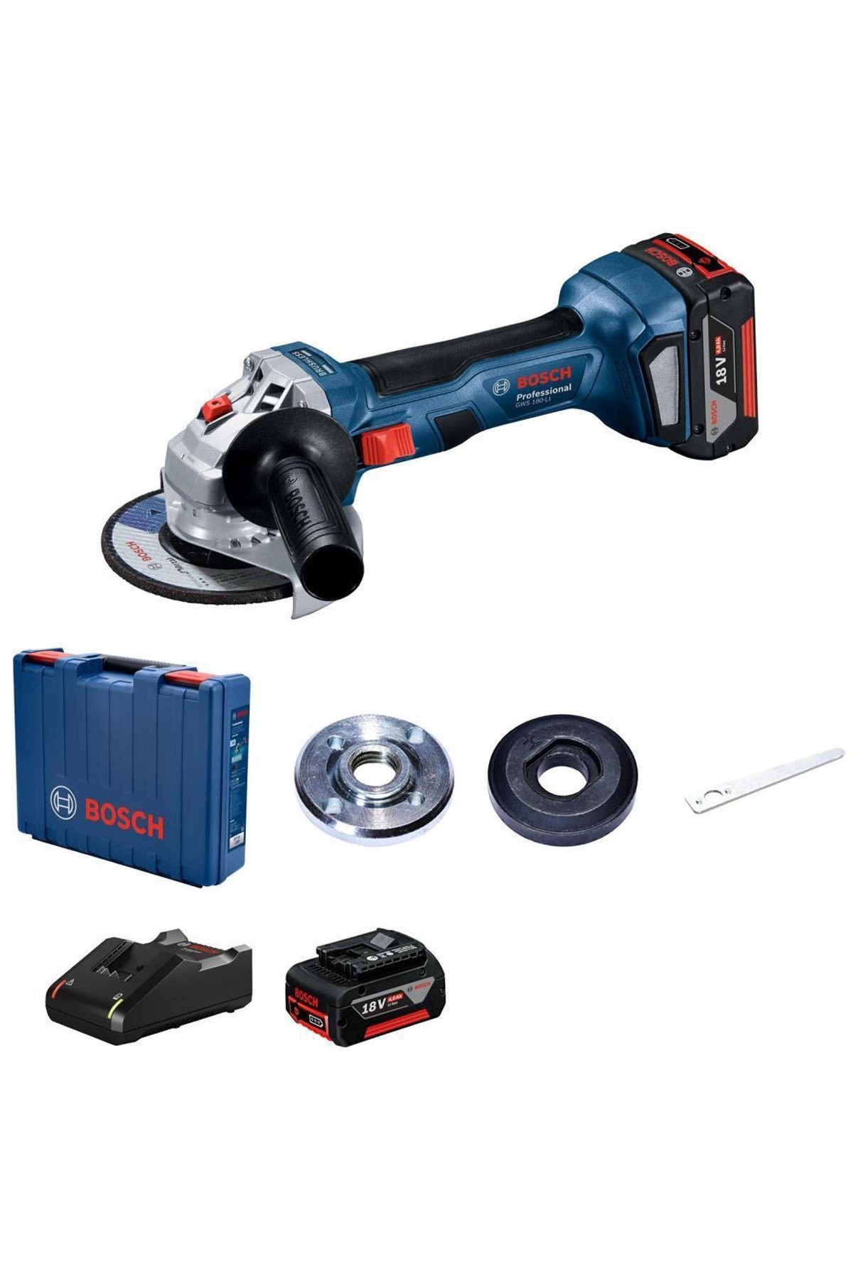 Bosch Professional GWS 180-Li 18 Volt 4 Amper Akülü Taşlama