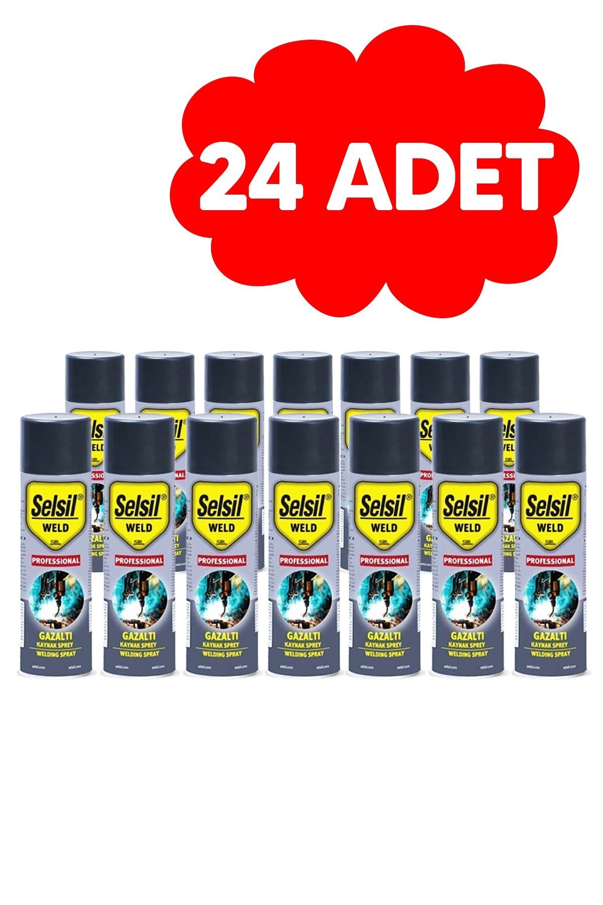 Selsil Gazaltı Kaynak Spreyi Silikonsuz 400 ml 1 Koli (24 Adet)