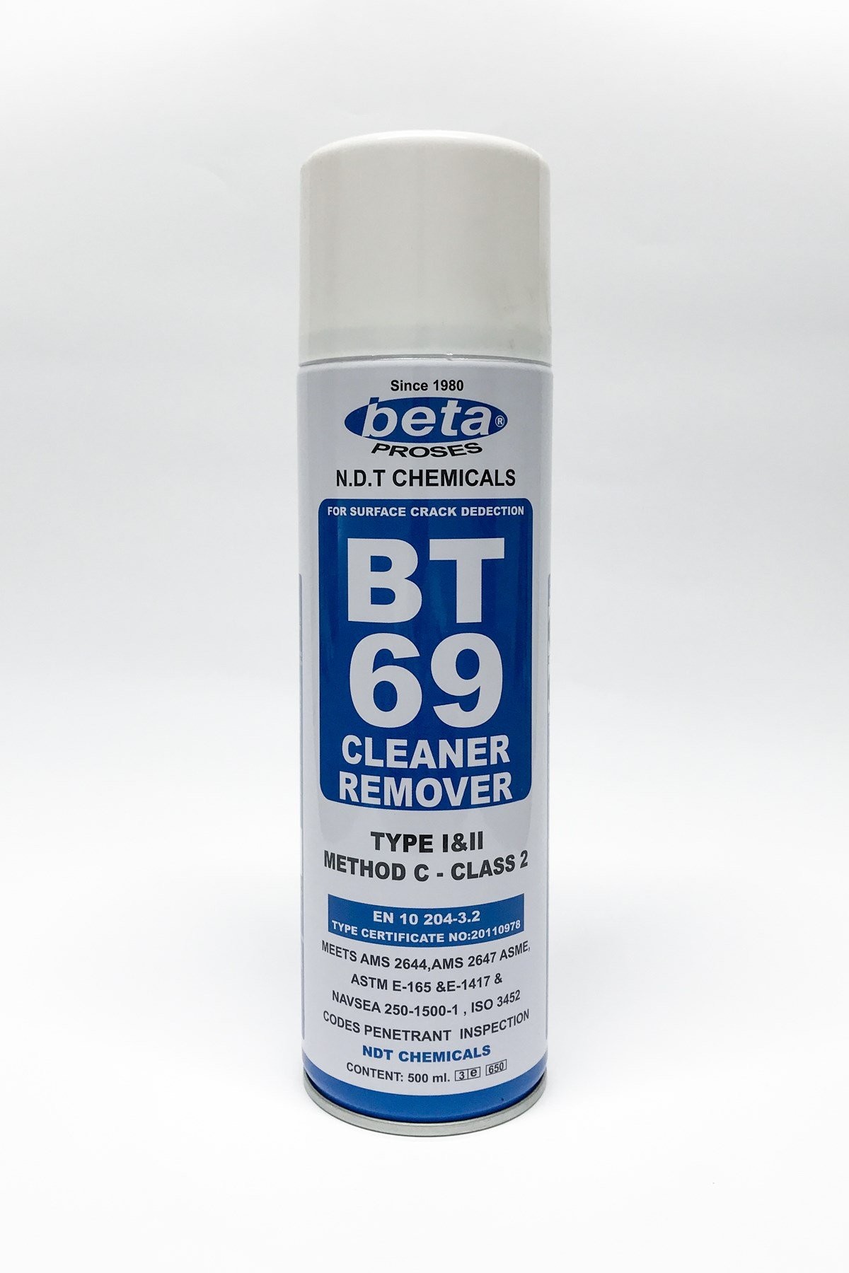 BETA BT69 500 ML Penetrant Kaldırıcı & Temizleyici Sprey