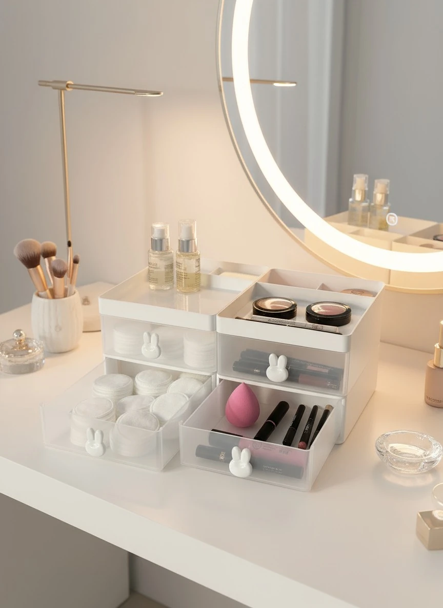 2 Çekmeceli Çok Amaçlı Düzenleyici - Toka Düzenleyici - Mini Lego Düzenleyici