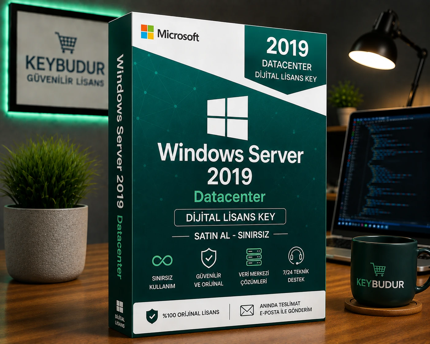 Windows Server 2019 Datacenter Dijital Lisans Key Satın Al - Sınırsız VM