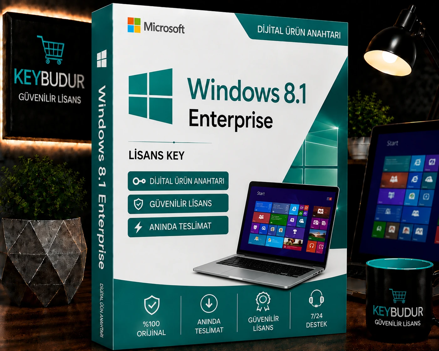 Windows 8.1 Enterprise Lisans Key – Dijital Ürün Anahtarı