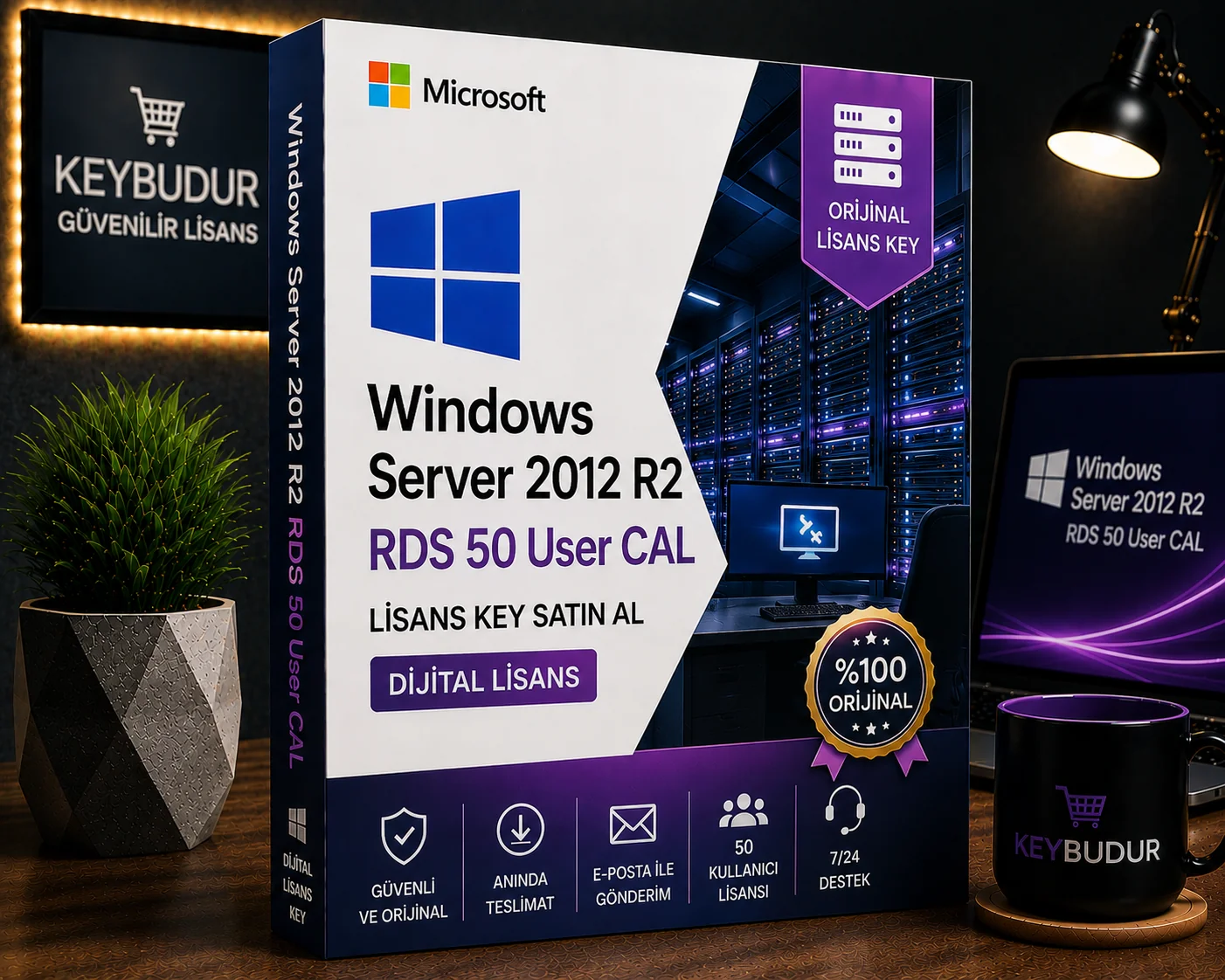 Windows Server 2012 R2 RDS 50 User CAL Lisans Key Satın Al