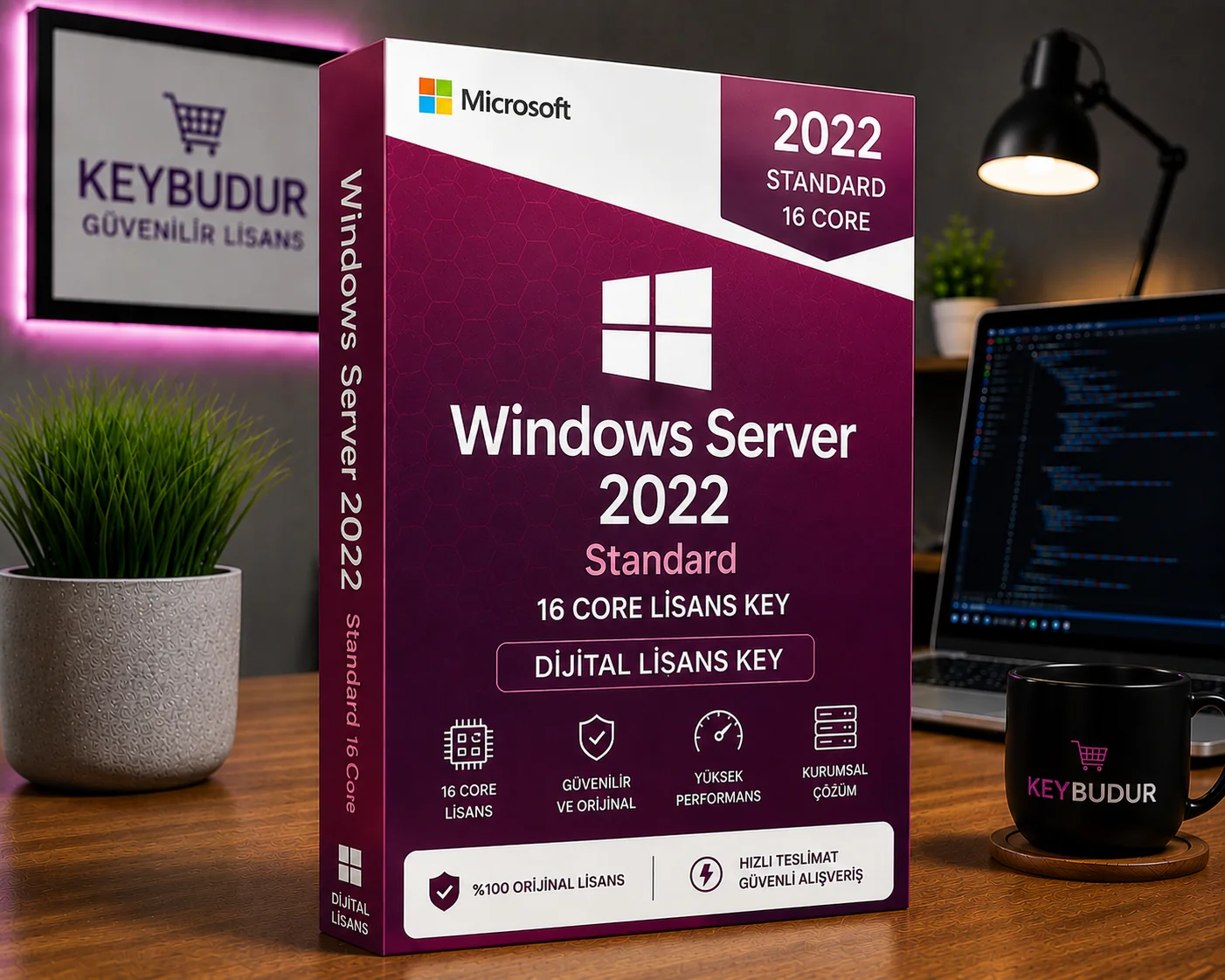 Windows Server 2022 Standard 16 Core Lisans Key Satın al