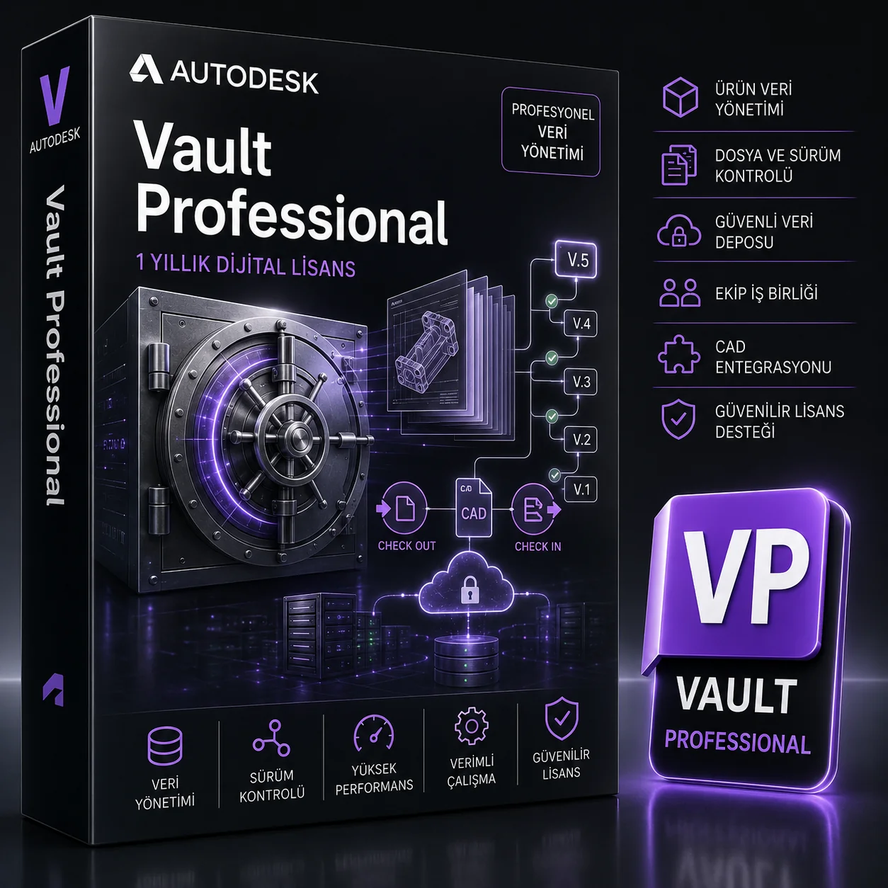 Autodesk Vault Professional Lisans Key Satın Al | 1 Yıllık Dijital Lisans
